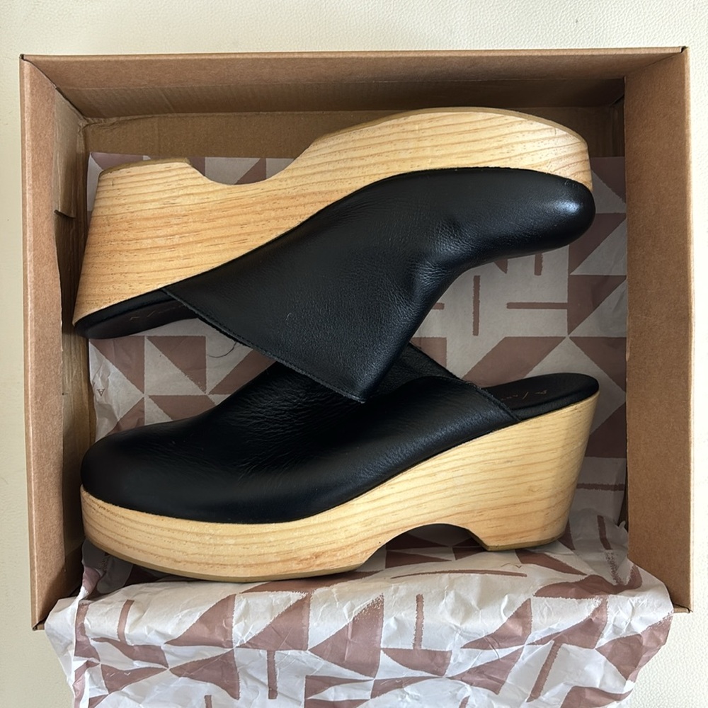Anthropologie Heeled Clogs